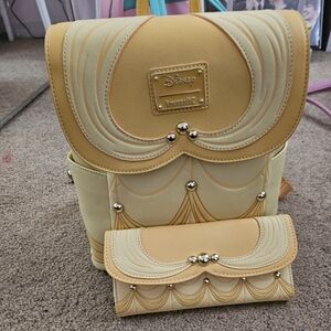 Beauty and the beast 30th anniversary Loungefly wallet and bag set